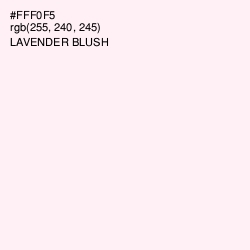 #FFF0F5 - Lavender blush Color Image